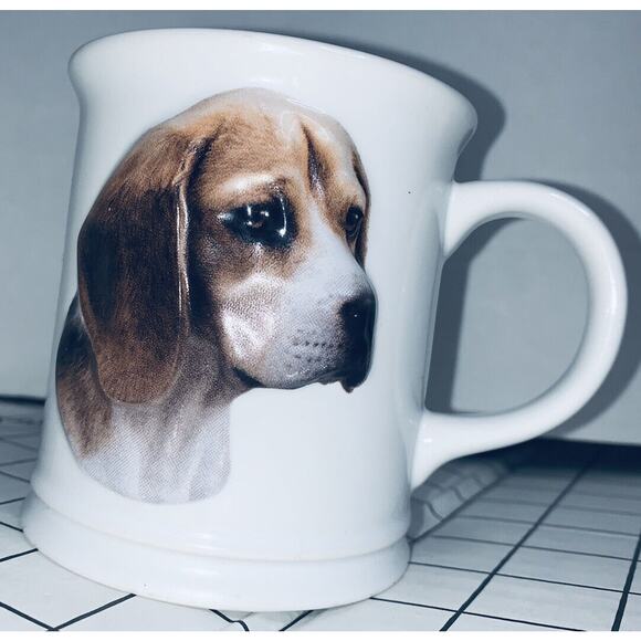 XPRES Best Friend Originals 3D Beagle Dog Coffee Mug Cup 12 oz 2002 Augello EUC - Picture 6 of 12